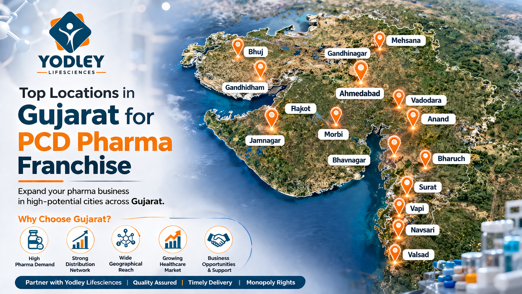 PCD Pharma Franchise Locations In Gujarat