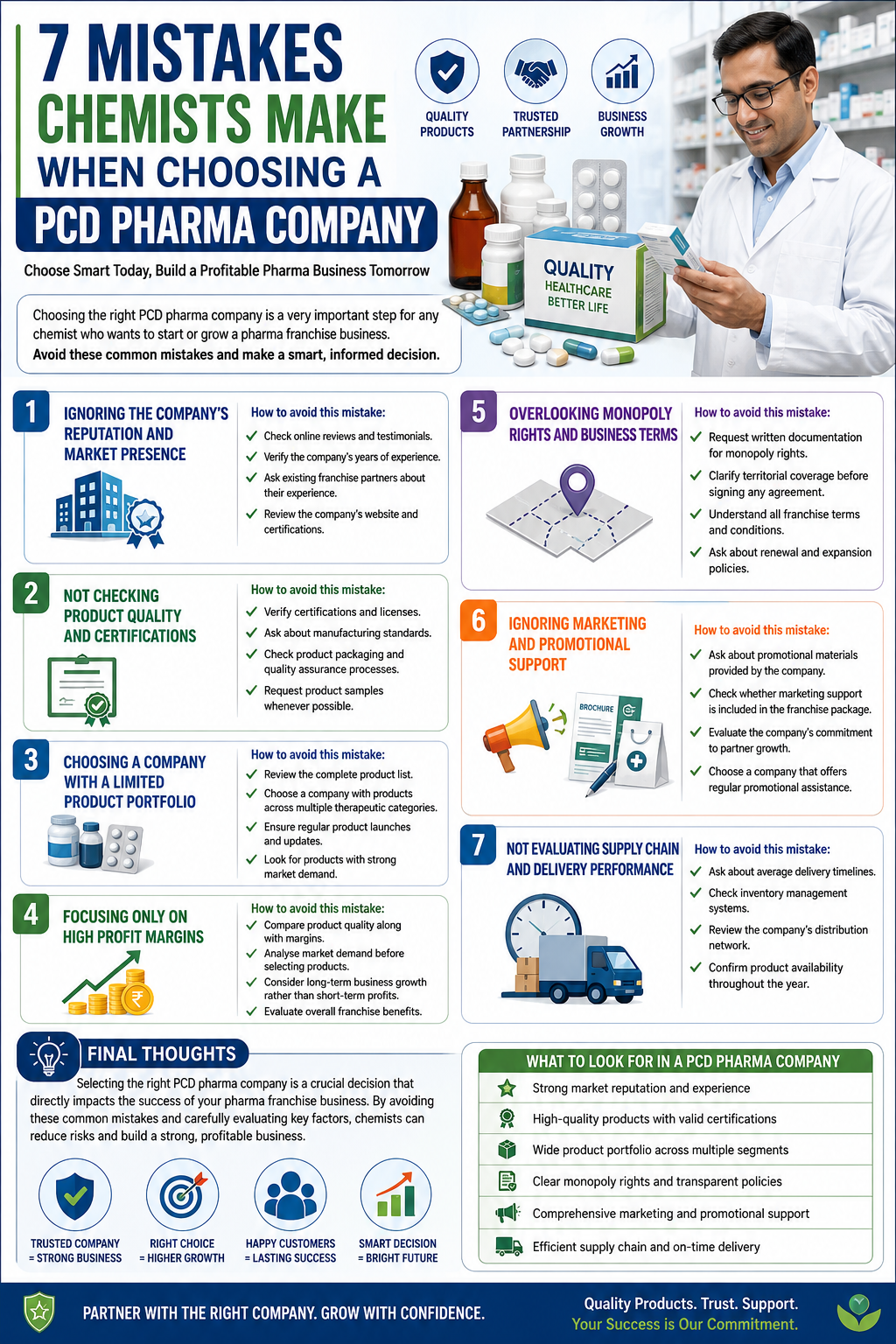 7 mistakes chemists make choosing PCD pharma